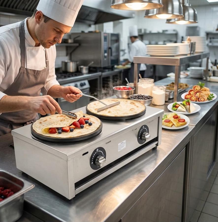 JARYANNIX Dual-Head Crepe Maker